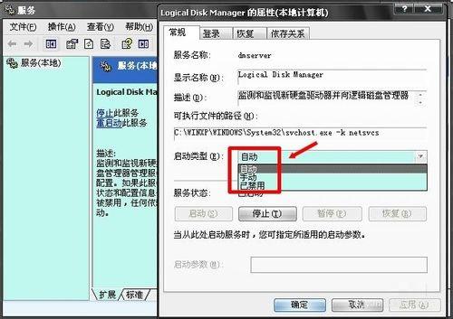 开启Logical Disk Manager处事办理磁盘打点器空缺的妨碍