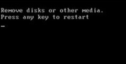 开机黑屏——Win7提示Remove disks or other media的解决方法