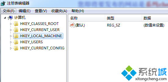 依次展开注册表编辑器