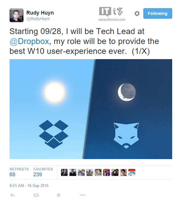 WP开发大神Rudy Huyn将受职Dropbox，推动Win10版体验
