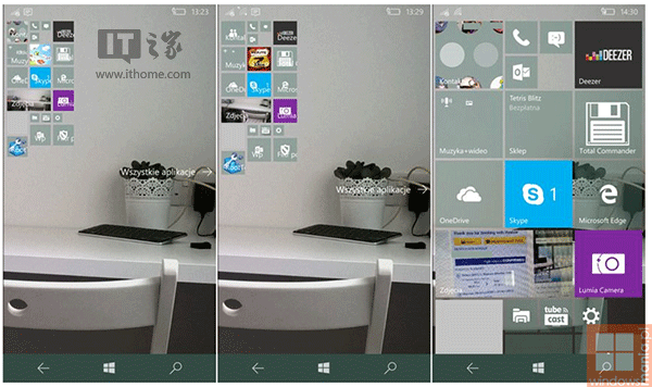 Win10 Mobile越狱破解，开始屏幕可展示80列动态磁贴