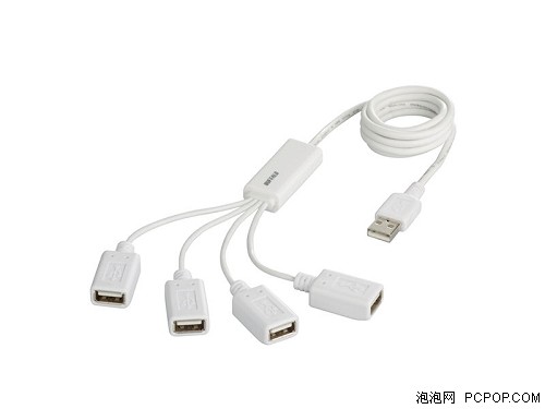 未带电源接口 线缆式设计USB HUB曝光