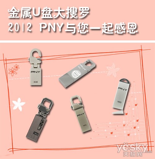 金属U盘大搜罗 2012 PNY与您一起感恩