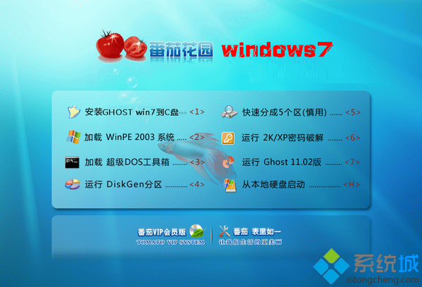 番茄花园ghost win7 X86（32位）标准旗舰版